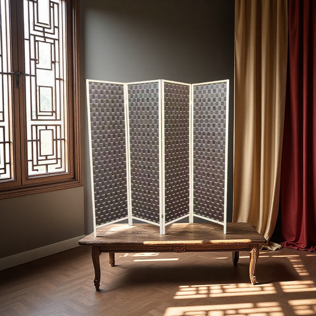 Hand-woven rattan screen accessories, outdoor door headers, flat rattan strips, plastic flower bouquets, decorative rattan products details Picture