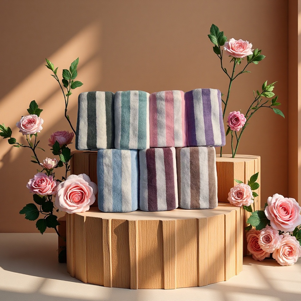 Pure cotton thickened towel, soft and absorbent, large capacity household bathroom towel details Picture