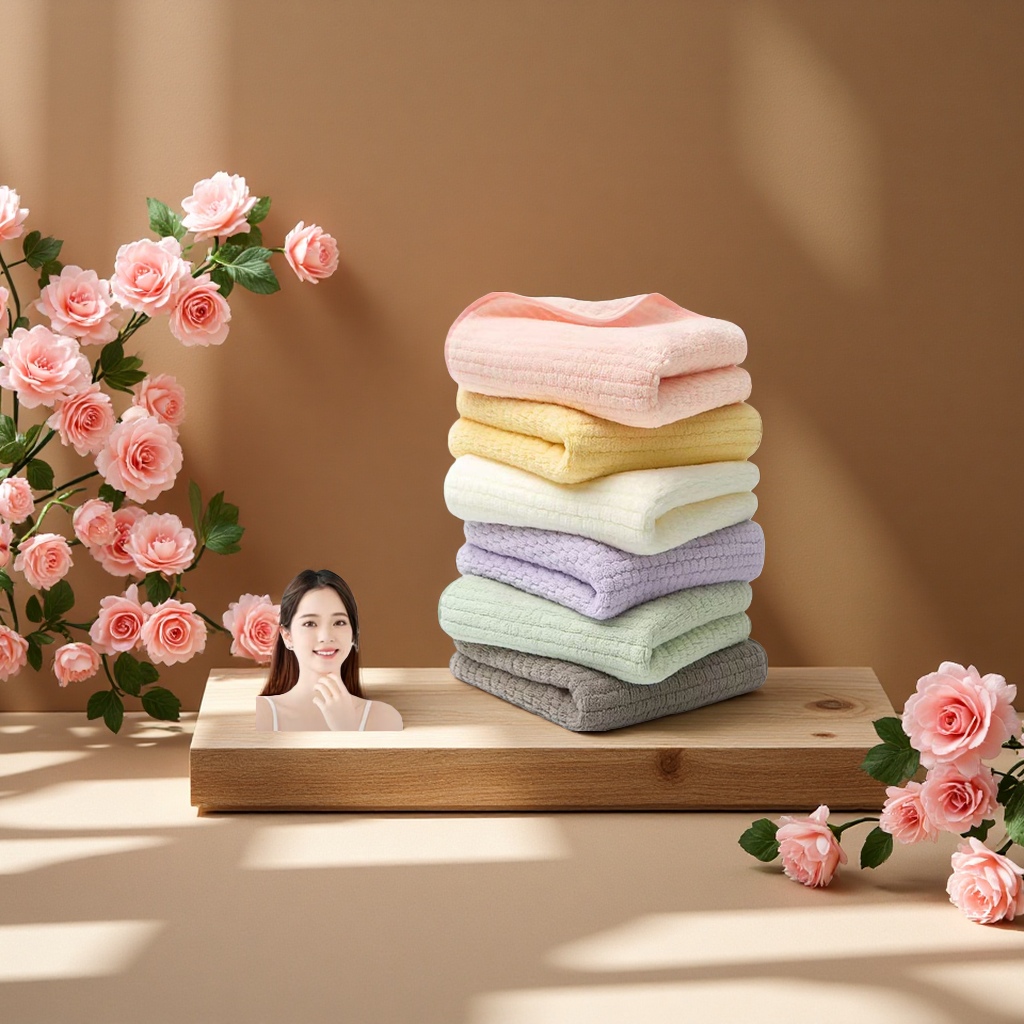 Pure cotton thickened towel, soft and absorbent, large capacity household bathroom towel Application Scenario