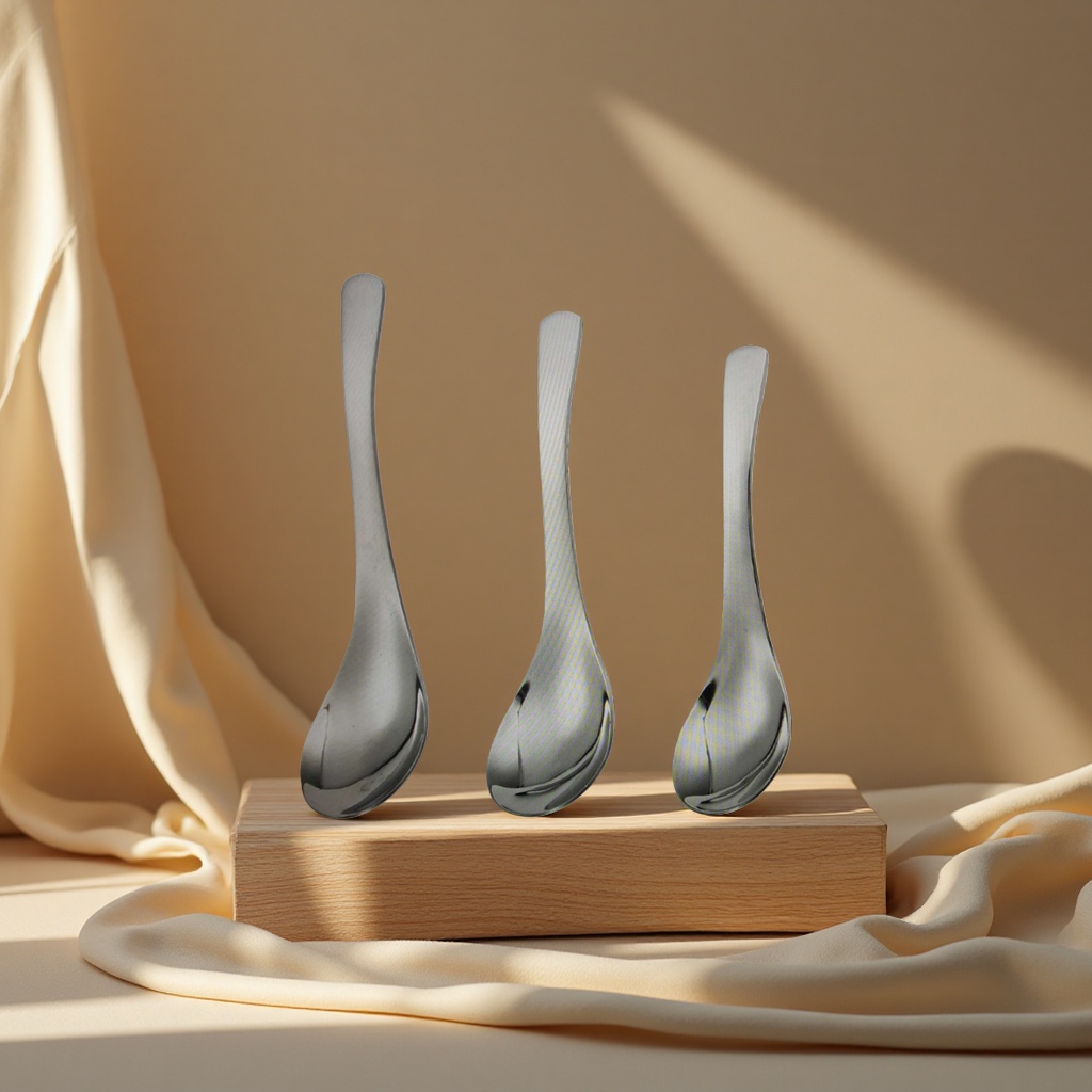 Metal coffee bean measuring spoon, stainless steel small spoon tableware, household genuine product 100531004 Application Scenario