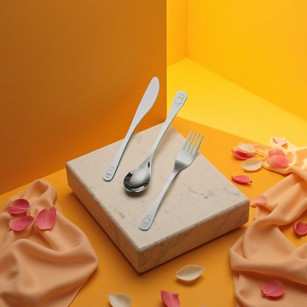 Stainless steel steak knife and fork portable tableware box Cake tableware set cake knife and fork 100753142 details Picture