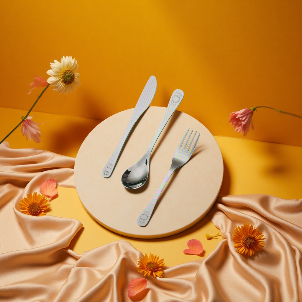 Stainless steel steak knife and fork portable tableware box Cake tableware set cake knife and fork 100753142