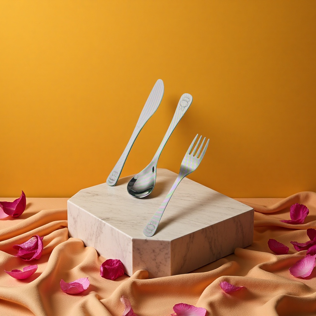 Stainless steel steak knife and fork portable tableware box Cake tableware set cake knife and fork 100753142 Application Scenario