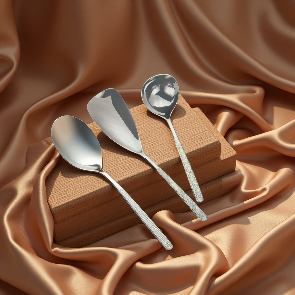 Metal coffee bean measuring spoon, stainless steel small spoon tableware, household genuine product 100850996 Application Scenario