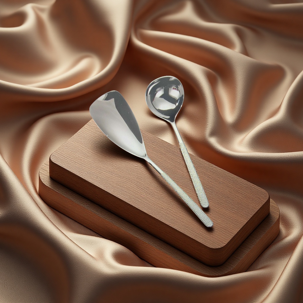 Metal coffee bean measuring spoon, stainless steel small spoon tableware, household genuine product 100850996 details Picture