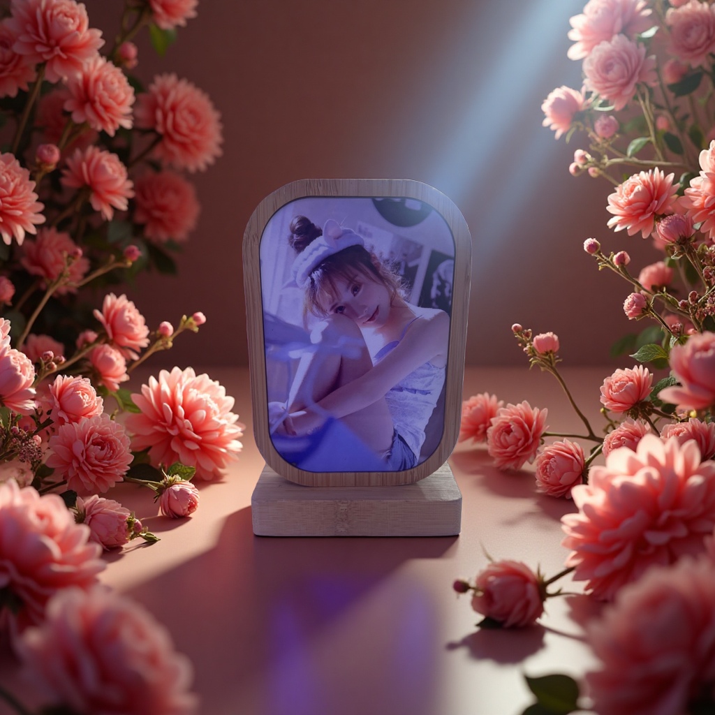 Bamboo ornaments can be customized with pictures for heat transfer printing Application Scenario