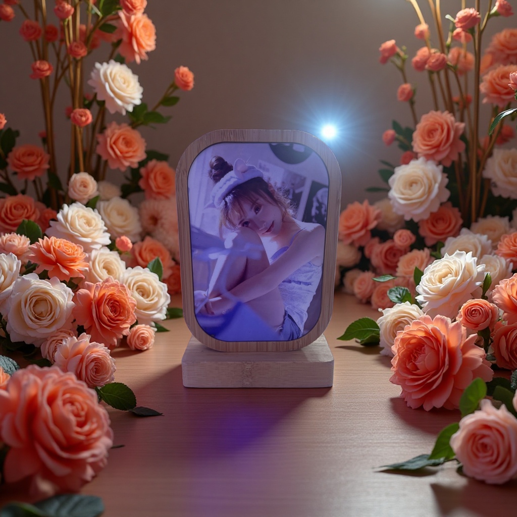 Bamboo ornaments can be customized with pictures for heat transfer printing Specification image