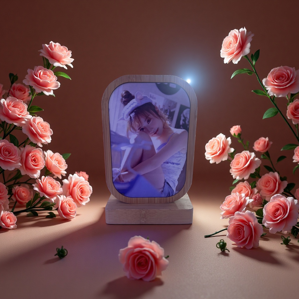 Bamboo ornaments can be customized with pictures for heat transfer printing