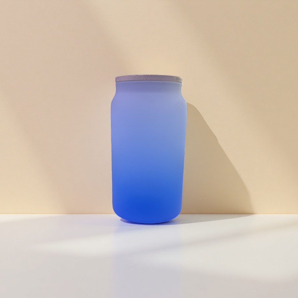 Factory direct sales of gradient color glass cup wooden lid heat transfer printing handicrafts Application Scenario