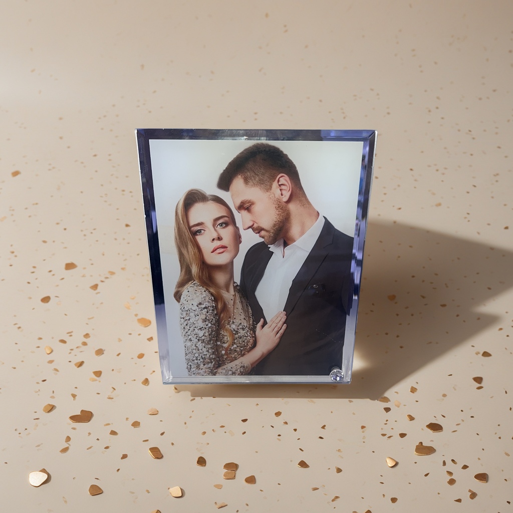 Glass photo frame heat transfer printing can print pictures directly from the manufacturer. Heat sublimation is specially designed for foreign trade