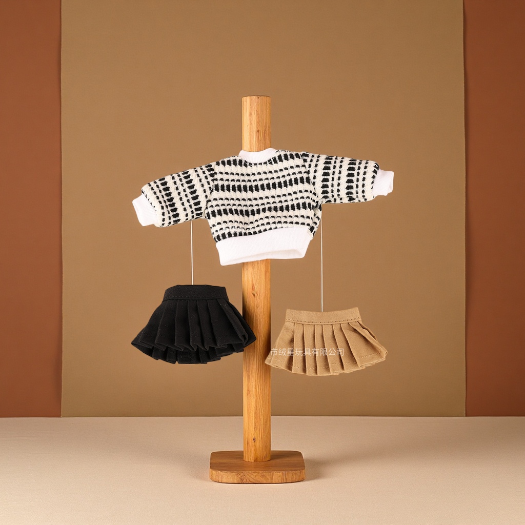 Only for sale: Zsiga's desired place for kids, Korean school style two-piece set of dolls, diy clothes, dress-up accessories