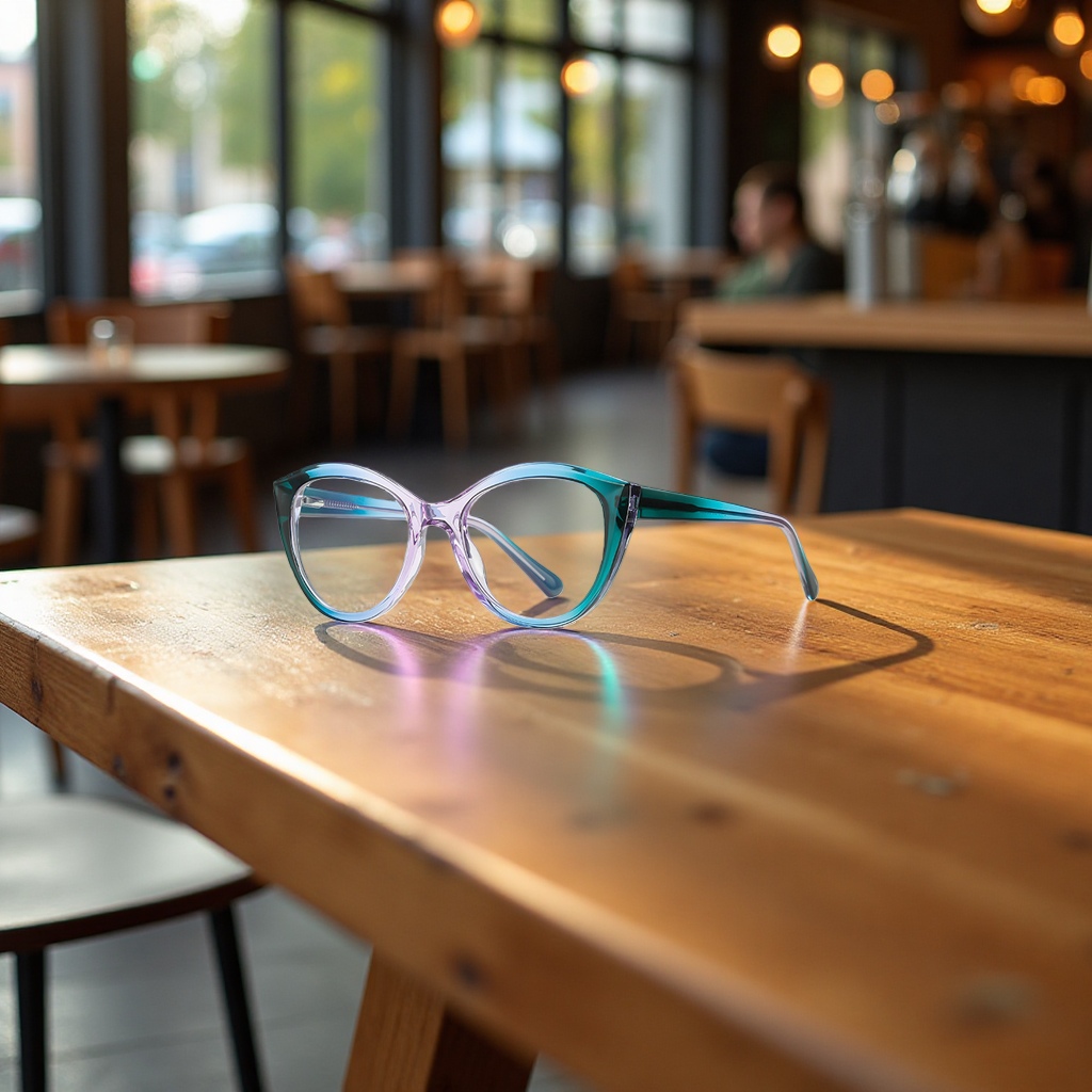 New gradient optical glasses 2145ins style trendy ladies' anti-blue light flat glasses with progressive multi-color frame Application Scenario