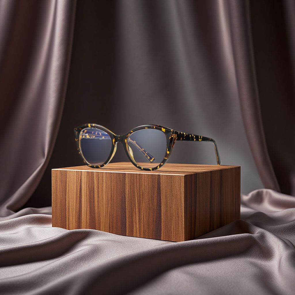 New gradient optical glasses 2145ins style trendy ladies' anti-blue light flat glasses with progressive multi-color frame Item Picture