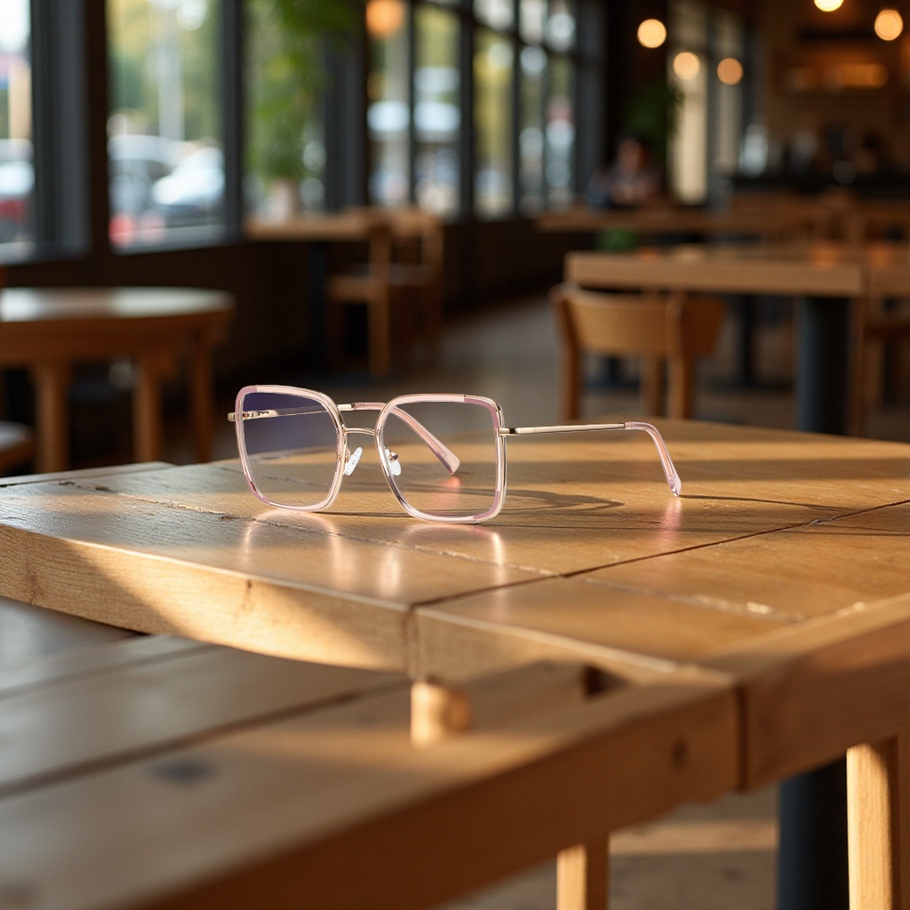 Metal TR ring large square frame 3135 Japanese and Korean goddesses' plain plain plain anti-blue light glasses Item Picture