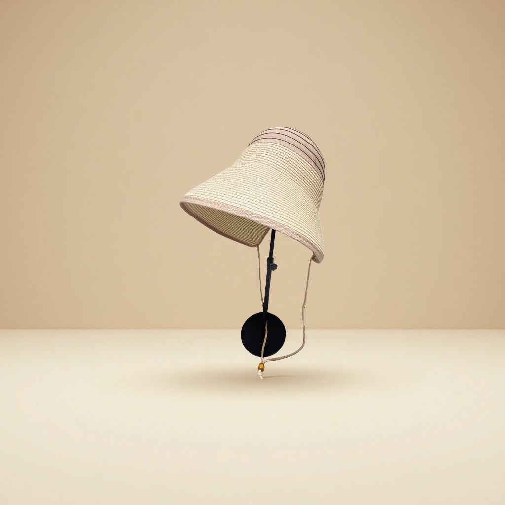 Fashionable sun-protective straw hat for women, summer sun protection fisherman's hat with wide brim, breathable and foldable Application Scenario