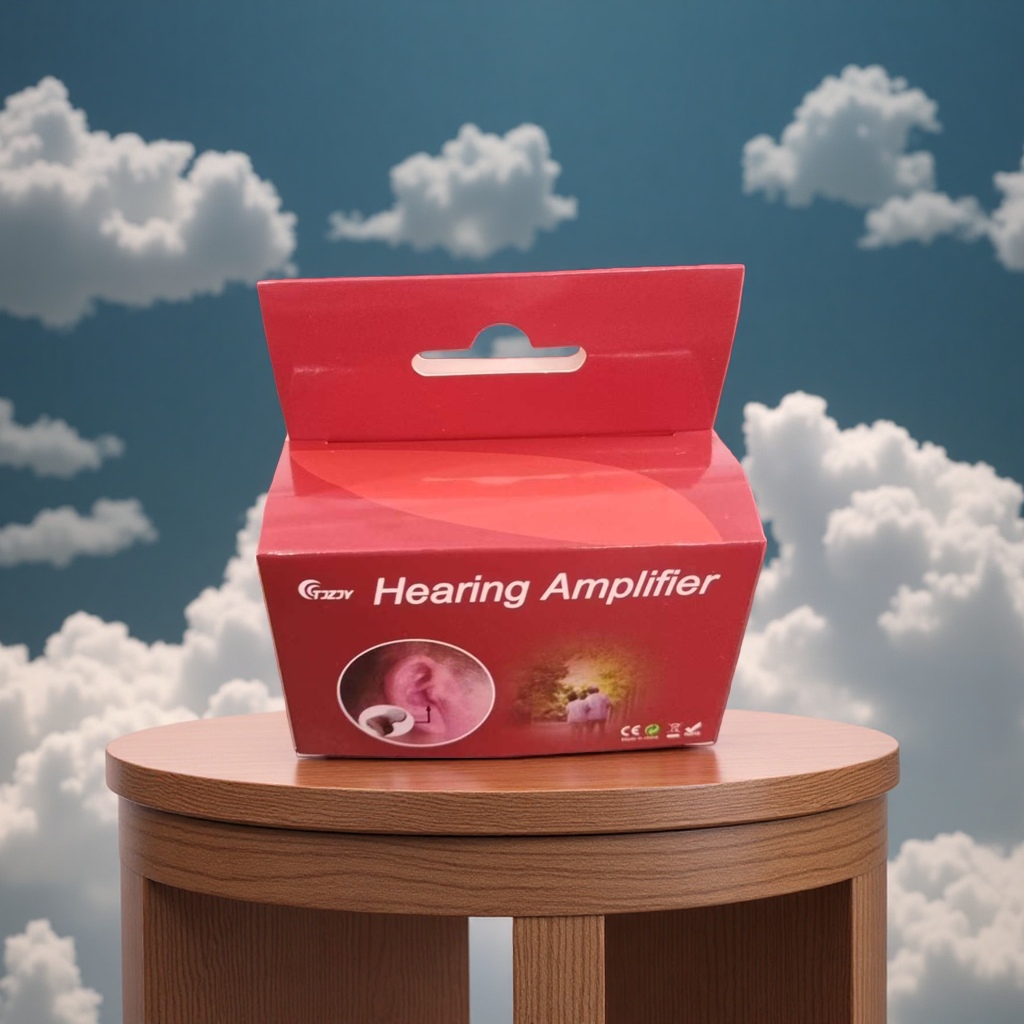 The hearing aid is lightweight, with invisible noise reduction, clear calls, adjustable volume and Bluetooth connection details Picture