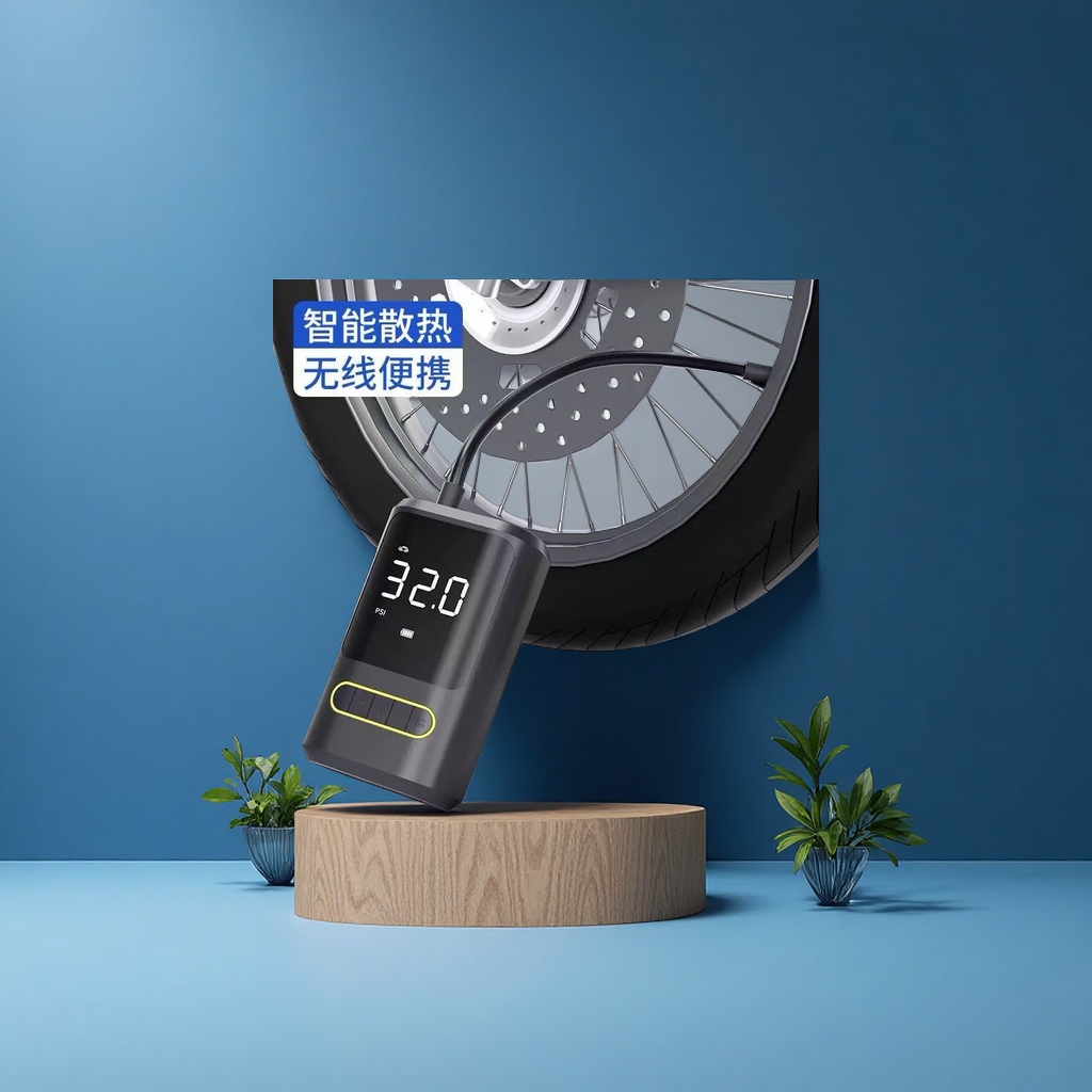 车载充气泵实物图