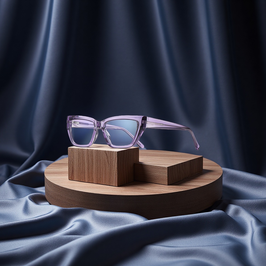 Cat-eye anti-blue light glasses 2155 small square frame ladies TR flat light glasses, fashionable, individual and niche cross-border frames in stock