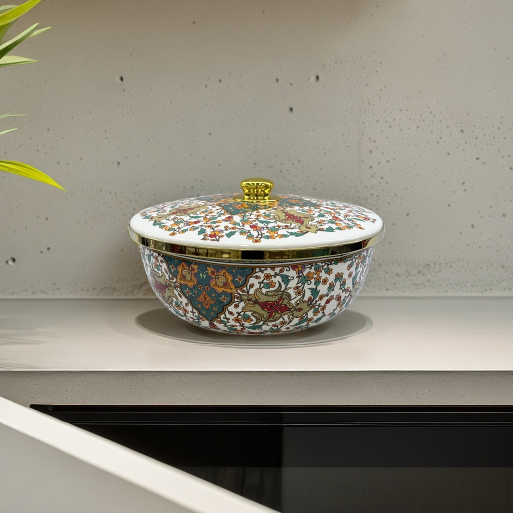Classic enamel basin, household washbasin, kitchen sink, rust-proof and durable, large round Application Scenario