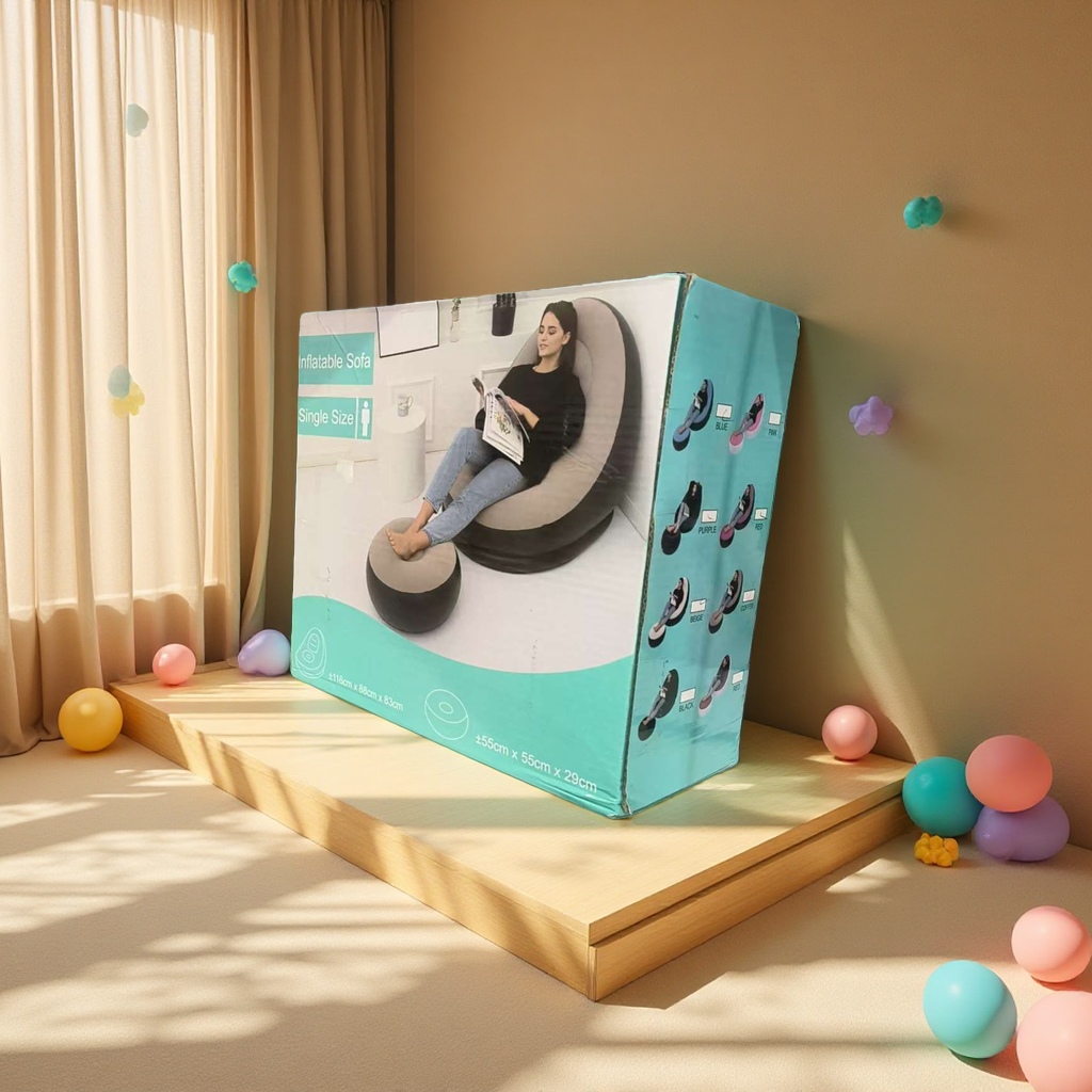 Inflatable bed sofa chair lazy folding sofa Inflatable sofa Inflatable bed