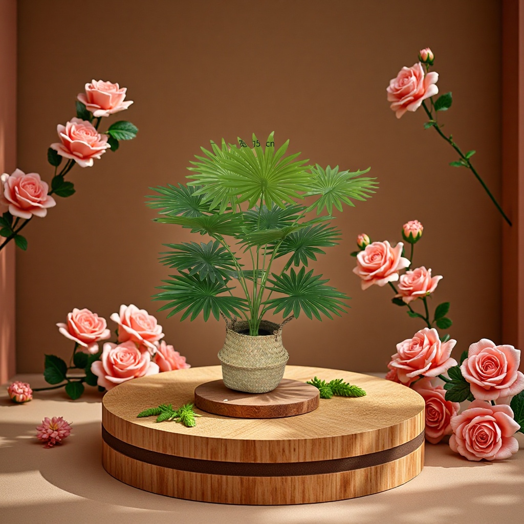 Artificial flowers, living room furnishings, bedroom floor biomimetic green plants, artificial flowers, potted plants, ornaments, leaves, turtle backs, interior decoration, artificial flowers, artificial flowers, plastic Item Picture