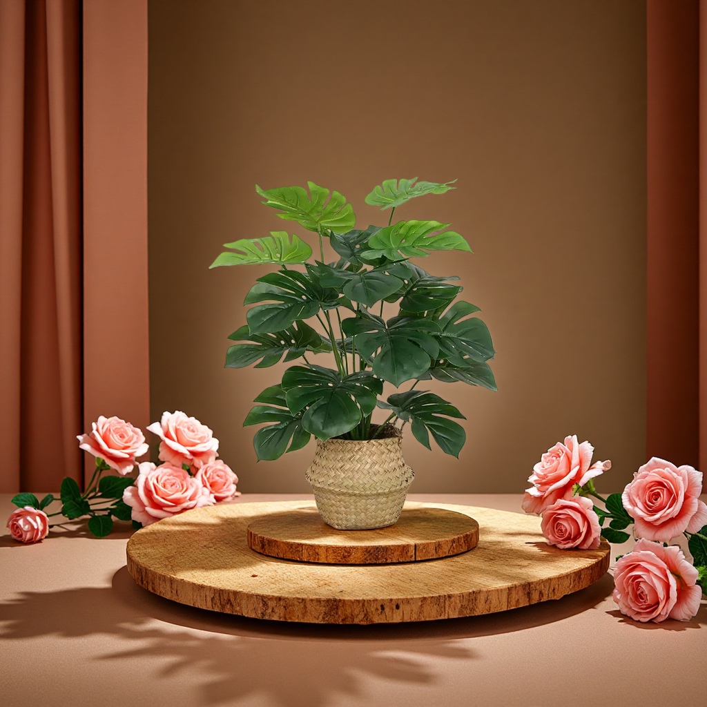 Artificial flowers, living room furnishings, bedroom floor biomimetic green plants, artificial flowers, potted plants, ornaments, leaves, turtle backs, interior decoration, artificial flowers, artificial flowers, plastic