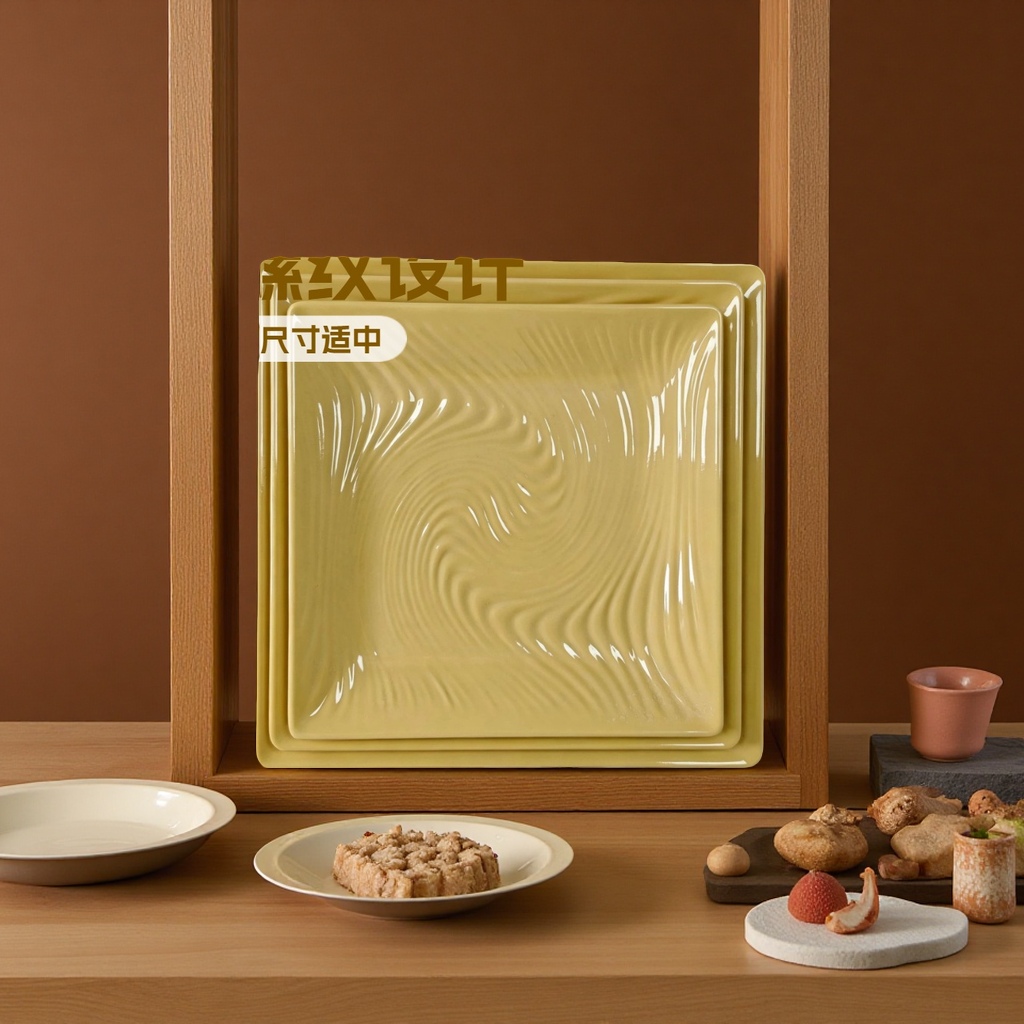 密胺长形盘耐摔日式火锅烤肉寿司装菜盘仿瓷商用餐具