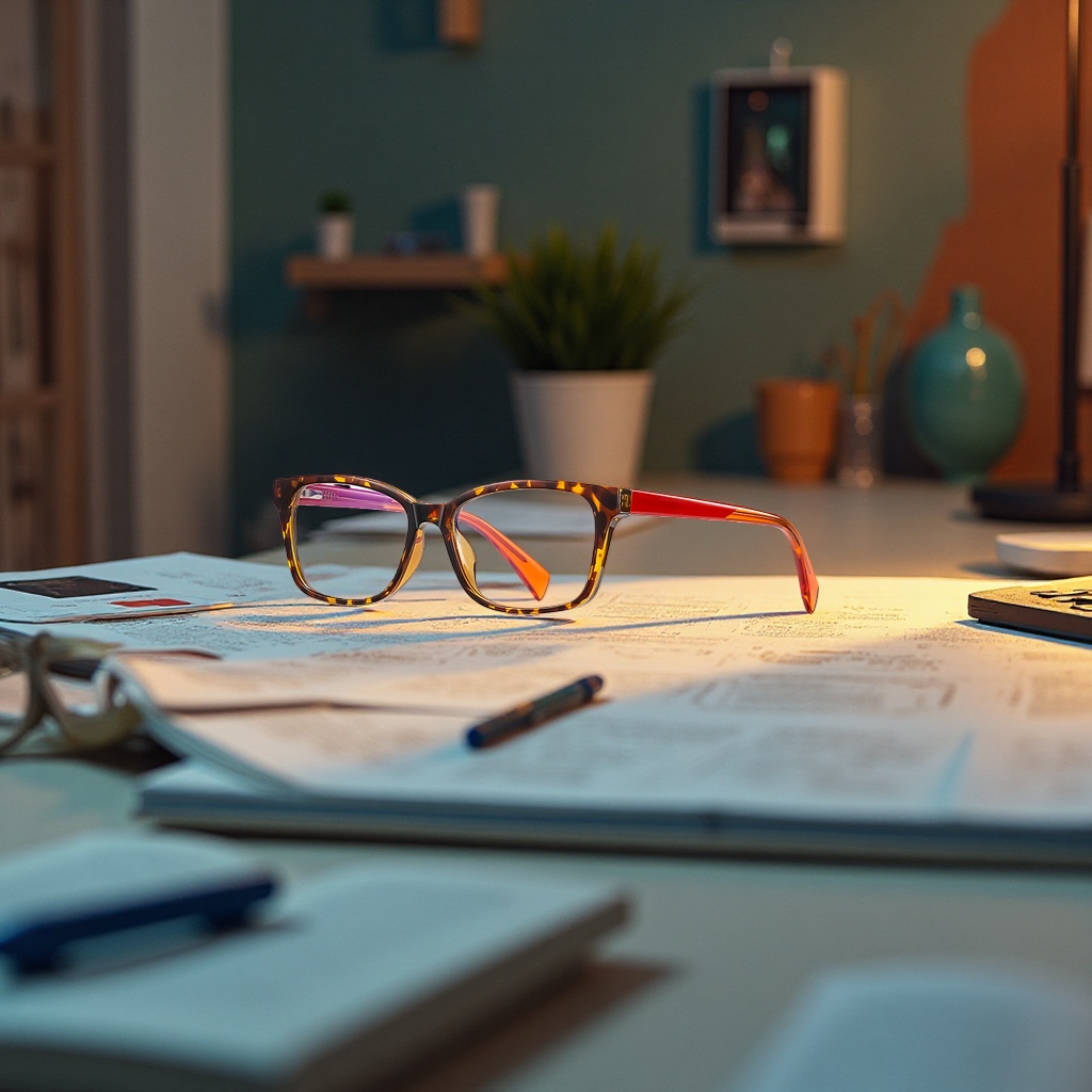 Teenagers' anti-blue light TR90 color-blocking optical glasses in cross-border stock, European and American ins style children's glasses Application Scenario