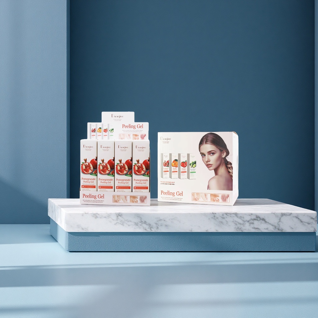 Duacjieo Body Exfoliating Gel, Scrub and Mud Cream for export, all in English packaging