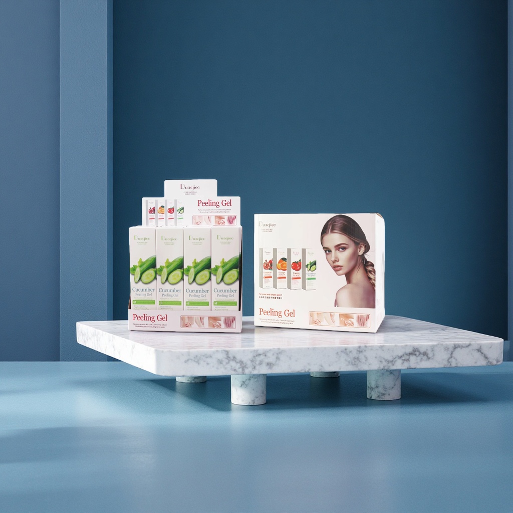 Duacjieo Body Exfoliating Gel, Scrub and Mud Cream for export, all in English packaging details Picture