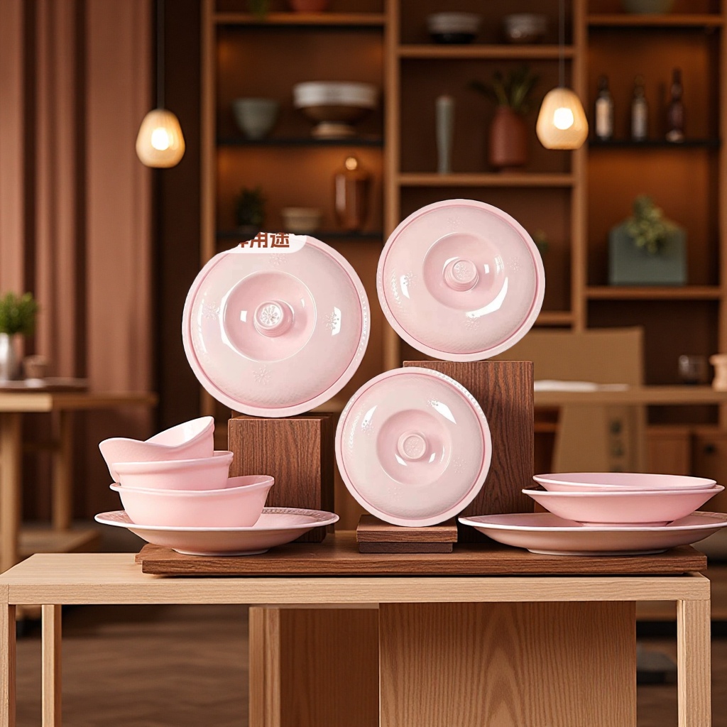 Melamine covered bowl, soup bowl, hot pot restaurant, commercial round rice seasoning plastic tableware