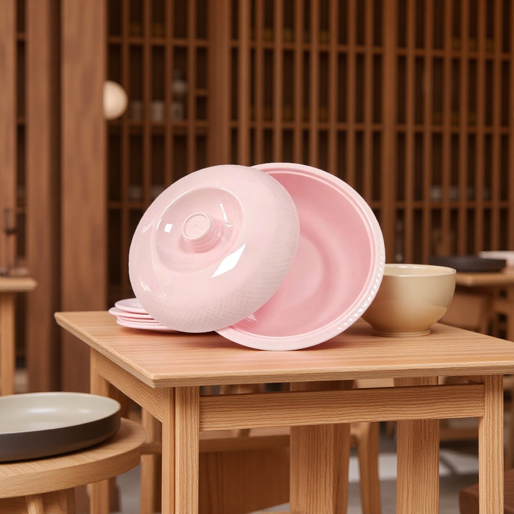 Melamine covered bowl, soup bowl, hot pot restaurant, commercial round rice seasoning plastic tableware details Picture