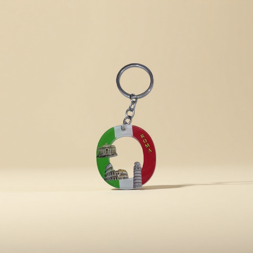 Acrylic keychains, high-transparency, bright and wear-resistant hanging decorations, letter O keychains, custom acrylic keychains, tourist souvenir keychains details Picture