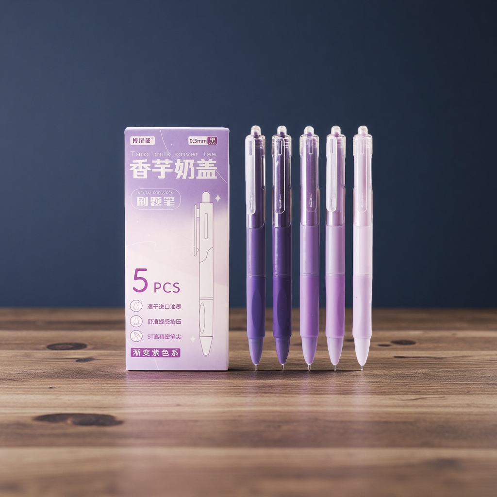 好励速干刷题笔学生ST按动中性笔0.5mm速干笔碳素笔黑色中性笔斑马中性笔笔定制中性笔