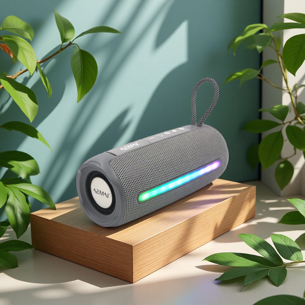 AEMAI Bluetooth speaker is portable and offers high-quality sound Specification image