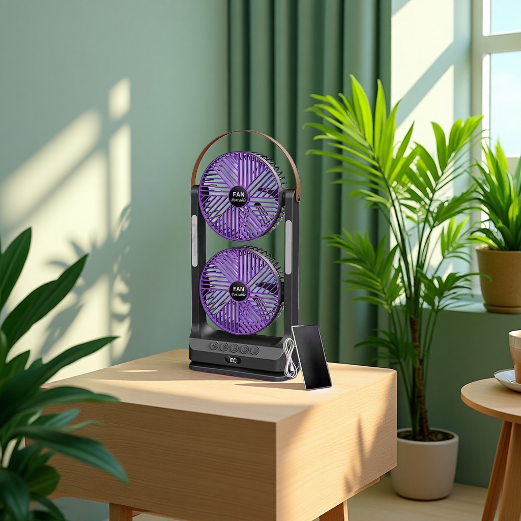 Handheld electric fans, small fans, portable DC electric fans for carrying large trucks Application Scenario