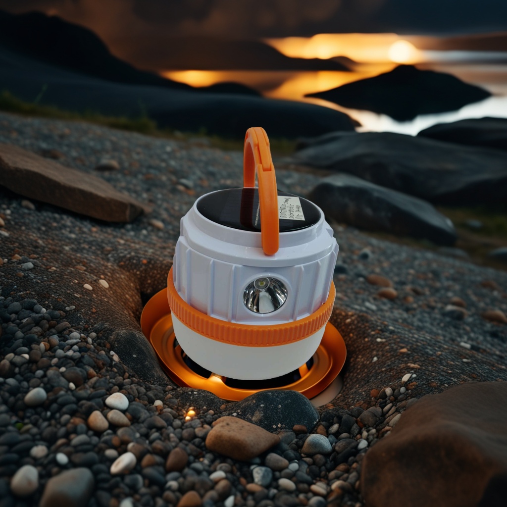 New type of camping lamp with hook and dual light source, rechargeable and electrically exposed camping lamp Application Scenario