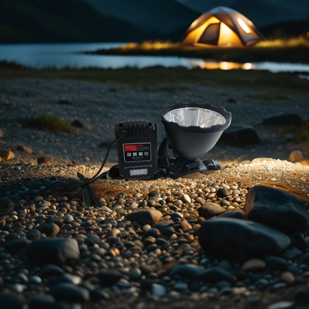 New headlamps with metal clips, dual light sources, ultra-bright illumination, large lamp beads, wide-range illumination, detachable battery base headlamps details Picture