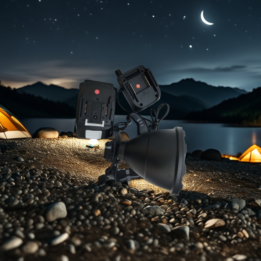 New headlamps with metal clips, dual light sources, ultra-bright illumination, large lamp beads, wide-range illumination, detachable battery base headlamps Specification image
