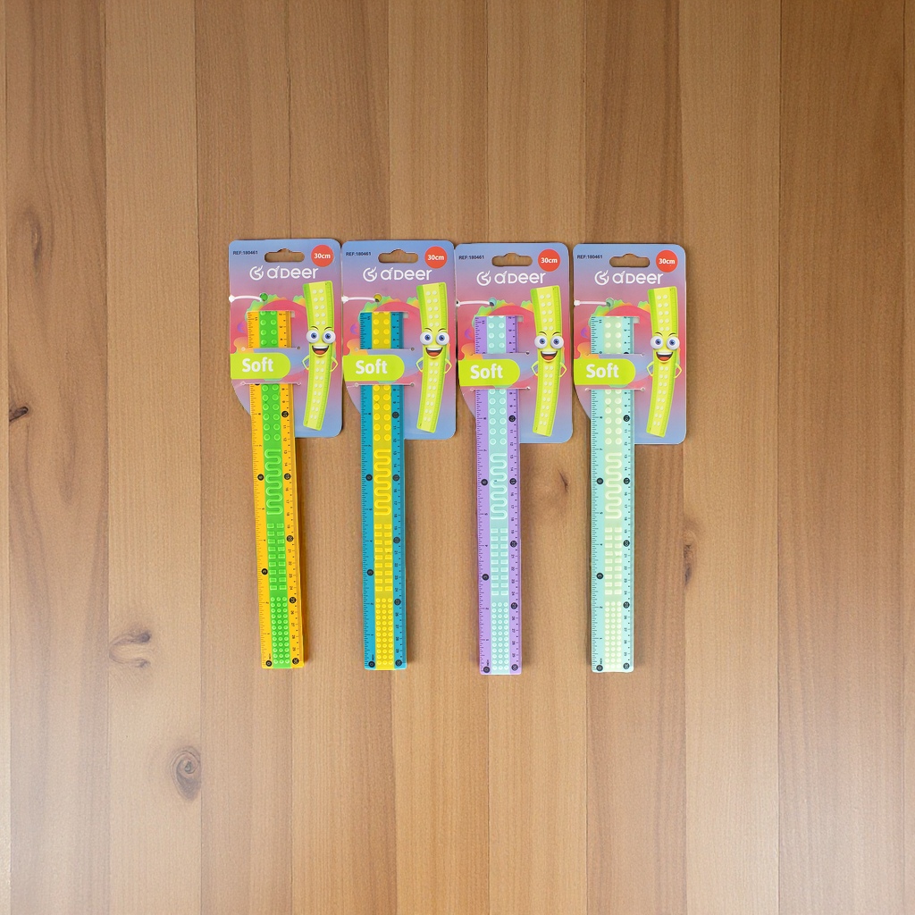 ABS包胶TPR防滑直尺20cm30cm学生绘图尺LOGO定制源头工厂