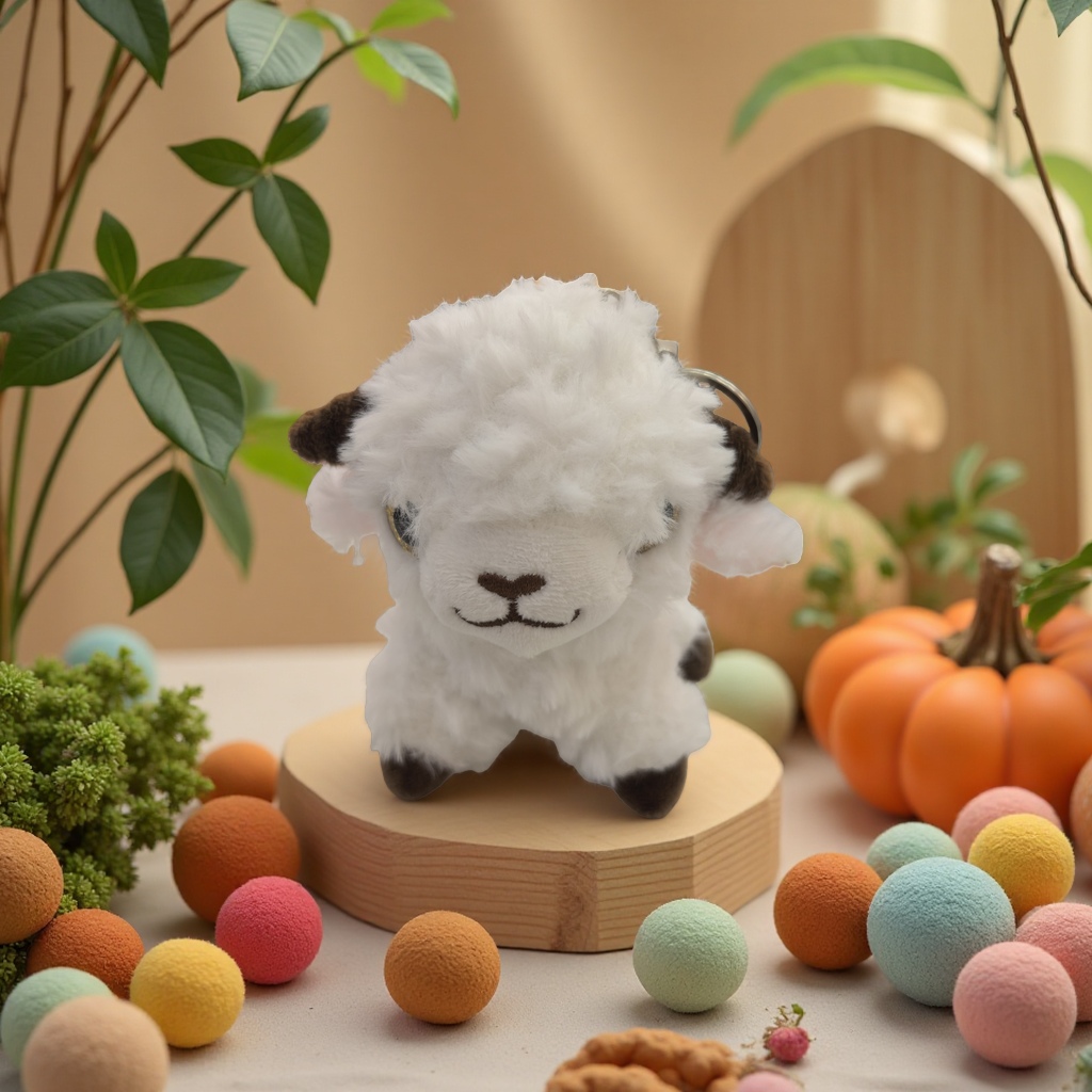 Best-selling Xinjiang little sheep plush toys, sheep plush figurines, plush toys details Picture