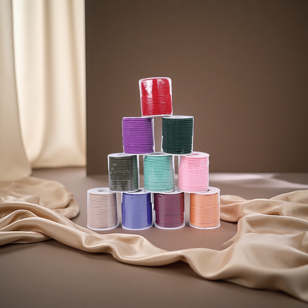 The needles and threads are placed on the wooden display stand, surrounded by silk. The film-level lighting highlights the texture. The Morandi color scheme creates a warm atmosphere, and the high-definition picture quality showcases the delicacy. Application Scenario