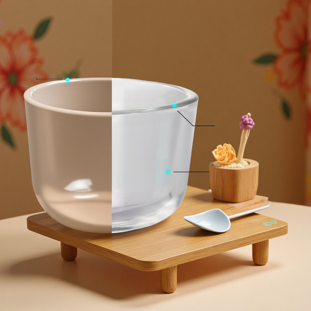 kalar Baby complementary food Bowl and spoon Set, Cartoon cute baby tableware two-piece set, made of glass Application Scenario