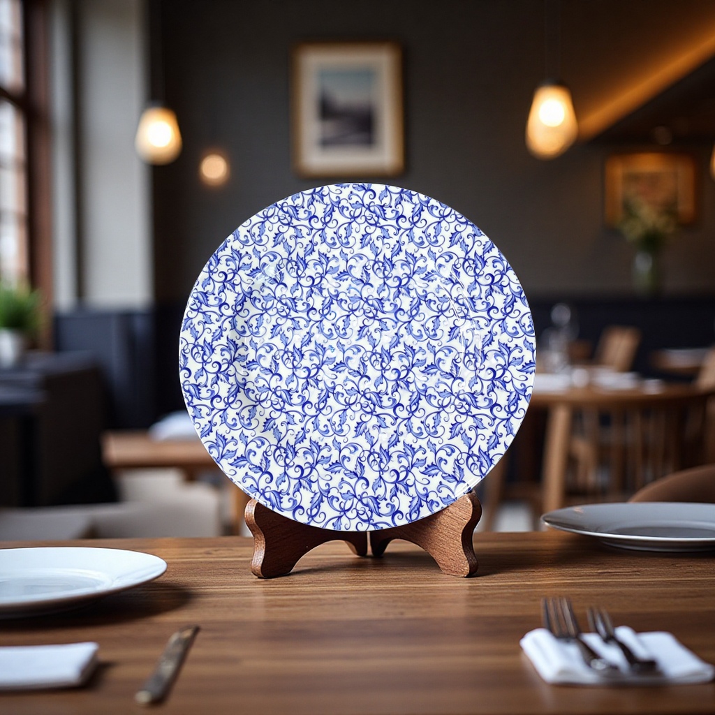 Direct sales from an export-oriented manufacturer of blue orchid melamine dinner plates, 8-11 inch commercial, shock-resistant and wear-resistant round bowls Specification image