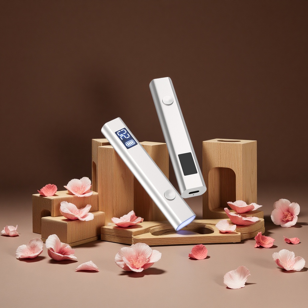 shanilak handheld nail art one-line lamp, small household nail polish glue quick-drying light therapy baking lamp