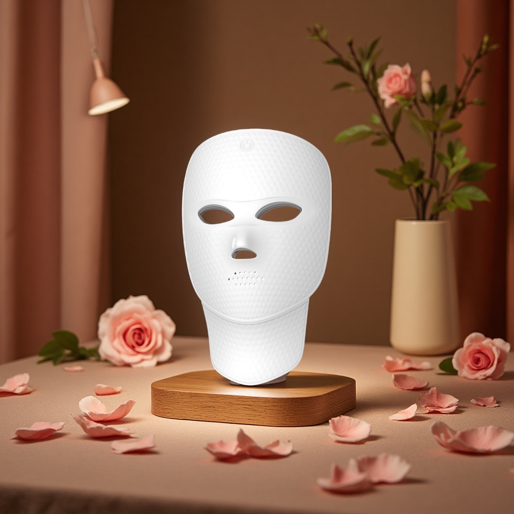 shanilak Cross-border Home LED Photon Beauty Mask Seven-spectrum Red and Blue Light touch Facial Care Device Item Picture