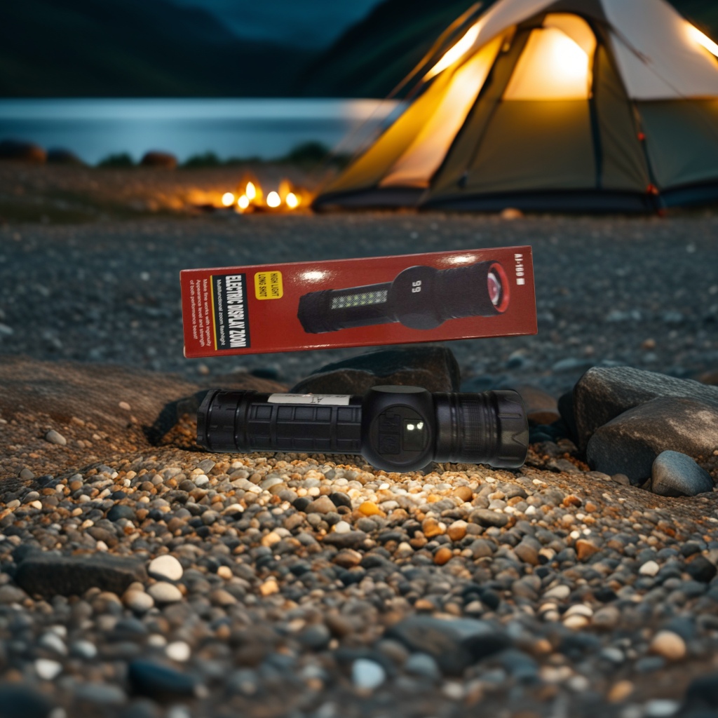 A small, powerful flashlight, a portable rechargeable LED flashlight