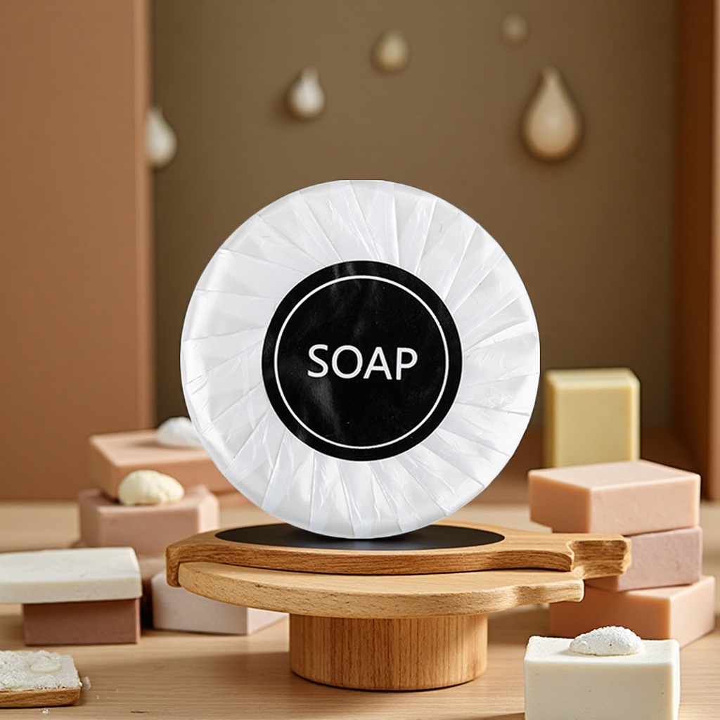 Wholesale of disposable soap for hotels, guesthouses and homestays, and hand-made soap for foreign trade with LOGO printing Item Picture