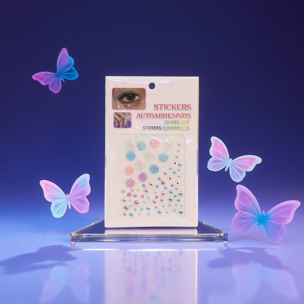 Wholesale of new 5D Aurora Butterfly beauty stickers and children's fun decorative stickers from foreign trade manufacturers Application Scenario