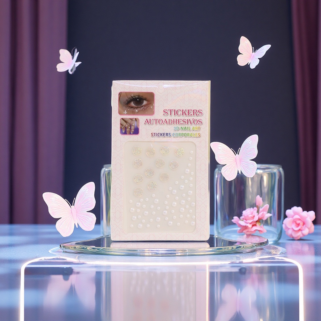 Wholesale of new 5D Aurora Butterfly beauty stickers and children's fun decorative stickers from foreign trade manufacturers Item Picture